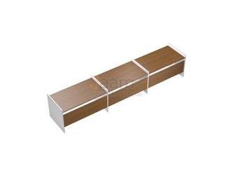 Мебель для персонала Рабочая станция на опорах ДСП (3х140) КВ 1208-3 БН