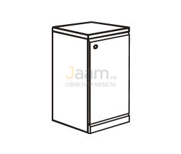 Мебель для гостиниц Офисная тумба под фригобар правая (для холодильника 45х45х56) R5215