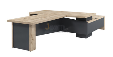 Кабинет руководителя Стол с тумбой и брифинг приставкой левый Т-922л